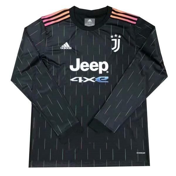 Tailandia Camiseta Juventus 2ª ML 2021-2022 Negro